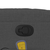 vidaXL Rozkładany fotel masujący, ciemnoszary, obity tkaniną