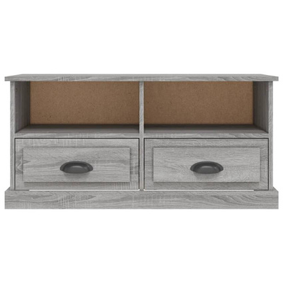 vidaXL Szafka pod TV, szary dąb sonoma, 93x35,5x45 cm