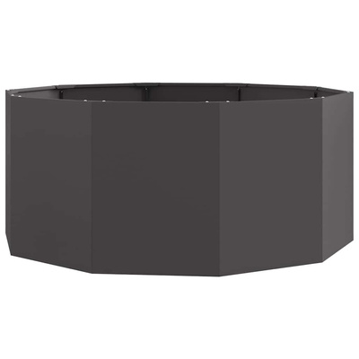 Donica Czarny 120 x 120 x 50 cm Stal