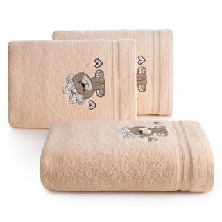 Ręcznik Kaptur jasnopomarańczowy 100x100