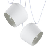 Nowoczesna Lampa Wisząca ?30cm Biała Abruzzo Rittoro Uno