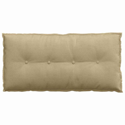 Poduszka na plecy Szary zielony 100 x 50 cm Tkanina sztruksowa
