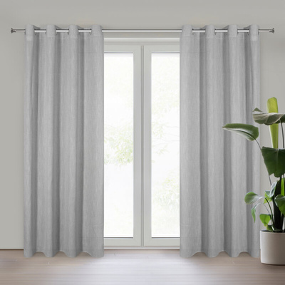 Zasłona Latika srebrna 140x250