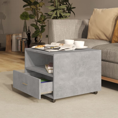 vidaXL Stolik kawowy, betonowy, 55,5x55x45 cm, materiał drewnopochodny