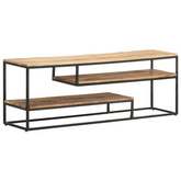 vidaXL Szafka pod TV, 130x30x45 cm, surowe drewno mango