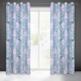 Zasłona Flora popielata 140x250