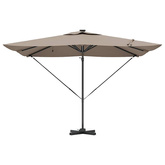 Parasol plażowy Ze LED Lights Ciemnoszary 286 x 284 x 270 cm