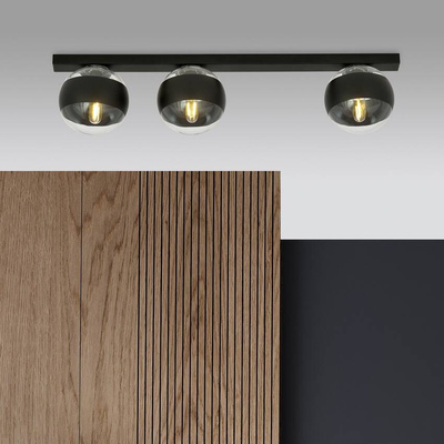 Lampa sufitowa FIT 3 BLACK/STRIPE