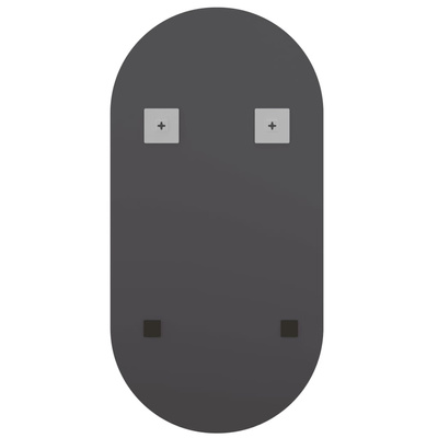 vidaXL Lustro z lampami LED, 40x20 cm, szklane, owalne