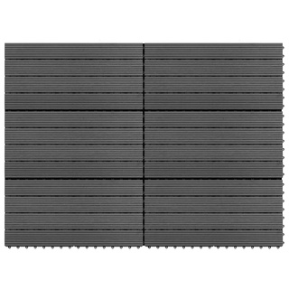 Płytki tarasowe z WPC, 60x30 cm, 6 szt., 1 m?, szare