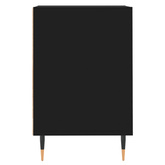 vidaXL Szafka pod TV, czarna, 100x35x55 cm, materiał drewnopochodny