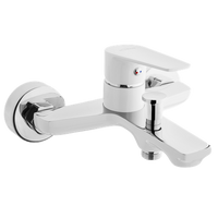 Bateria wannowa Dokos biały/chrom Invena