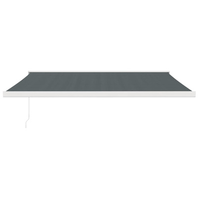 vidaXL Zwijana markiza, antracytowa, 4x3 m, tkanina i aluminium