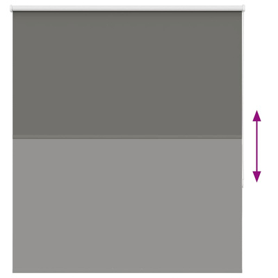 Roleta zaciemniająca szara 130x175cm Szerokość tkaniny 126,6cm