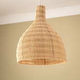 Lampa Wisząca Boho z Rattanu Abruzzo Flavia 30cm E27