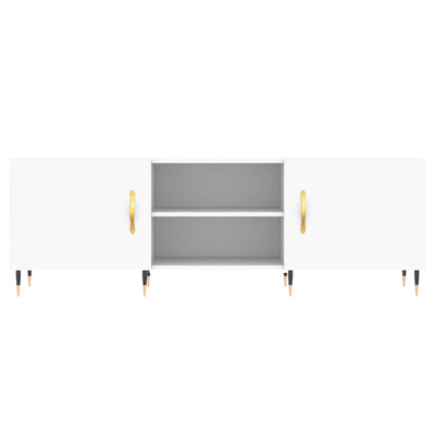 vidaXL Szafka pod TV, biała, 150x30x50 cm, materiał drewnopochodny wariant 7