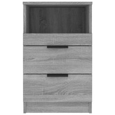 Szafki nocne 2 szt. Szary Sonoma Medium Engineered Wood