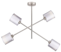 Lampa sufitowa wisząca satyna nikiel sztyca 4x40W Sax Candellux 34-70692 
