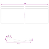 Uszczelka drzwi garażowych Czarny 52 x 2 mm 6 m PVC