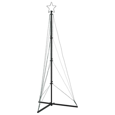 Choinka LED 363 diody LED Zimna biel 182 cm