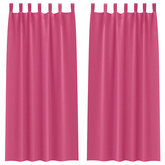 Firany blackout z kółkami 2 pcs Jasnoróżowy 245 x 140 cm