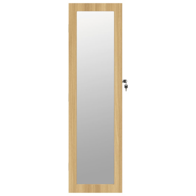 Wisząca szafka na biżuterię, z lustrem, 30x8,5x106 cm