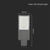 35W Lampa Uliczna LED Solarna /  Bateria: 75AH LiFePO4 / Barwa: 4000K