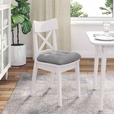 Poduszki na siedziska 4 pcs Szary chmur 45 x 45 x 12 cm tkanina
