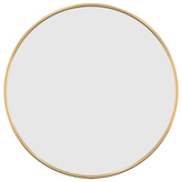 vidaXL Lustro ścienne, złote, Ø 40 cm, okrągłe
