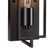 Kinkiet Abigali Retro Simple, czarny 1xE27