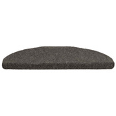 Maty na schody samoprzylepne 5 szt. 65x21x4 cm Antracytowe półokrągłe duże