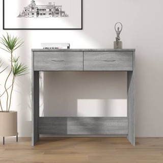 vidaXL Biurko, szary dąb sonoma, 80x40x75 cm, materiał drewnopochodny