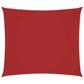 Prostokątny żagiel ogrodowy, tkanina Oxford, 2x2,5 m, czerwony