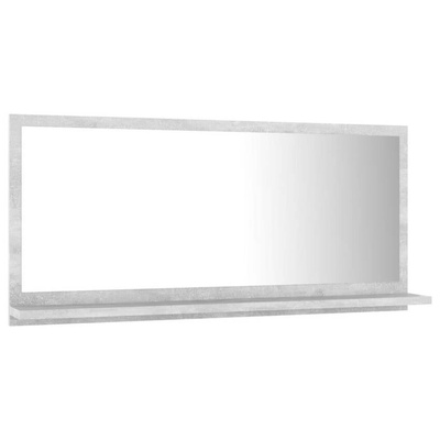 vidaXL Lustro łazienkowe, szarość betonu, 80x10,5x37 cm, płyta wiórowa