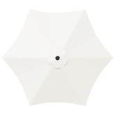 Parasol ogrodowy z podstawą 300 x 300 cm Poliester Prostokątny