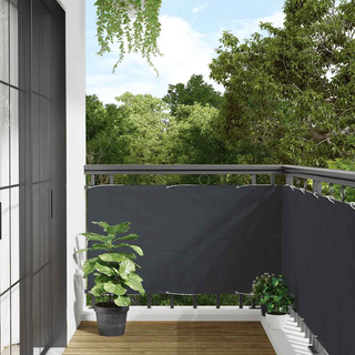 Osłona balkonowa, antracytowa, 400x120 cm, PVC