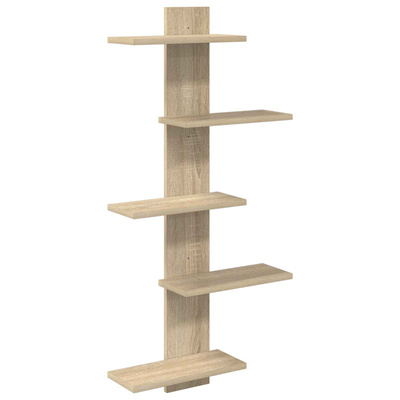 Półka wisząca dąb Sonoma 48,5 x 15 x 101 cm Drewno inżynieryjne