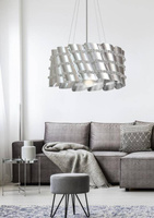 Lampa wisząca metalowy abażur z koralikami 60W Smile Candellux 31-40633