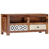 vidaXL Szafka pod TV, 90 x 30 x 40 cm, lite drewno sheesham