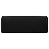 Poduszka na podnóżek Gładki Czarny 42 x 18 x 13 cm Pianka PU