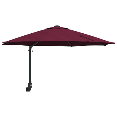 Parasolka ogrodowa Bordeaux Czerwony 248 x 248 x 148 cm