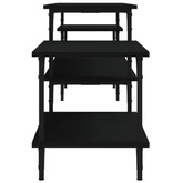 vidaXL Szafka pod TV, czarna, 197x35x52 cm, materiał drewnopochodny