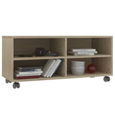 vidaXL Szafka pod TV, dąb sonoma, 90x35x35 cm, materiał drewnopochodny