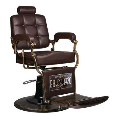 Gabbiano fotel barberski Boss brązowy 126467