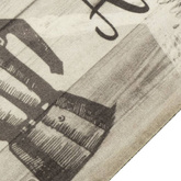 vidaXL Dywanik kuchenny z motywem kawy, szary, 60x300 cm, aksamitny