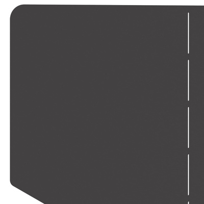 Krawężnik do trawnika 100 x 45 cm Stal Czarny