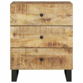 Szafka nocna, 50x33x62 cm, lite drewno mango