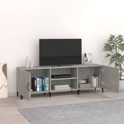 vidaXL Szafka pod TV, szarość betonu, 150x30x50 cm