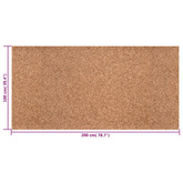 Rolka korkowa brązowy 100 x 200 x 0,8 cm korek