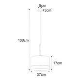 Lampa wisząca K-4364 z serii VIMBO